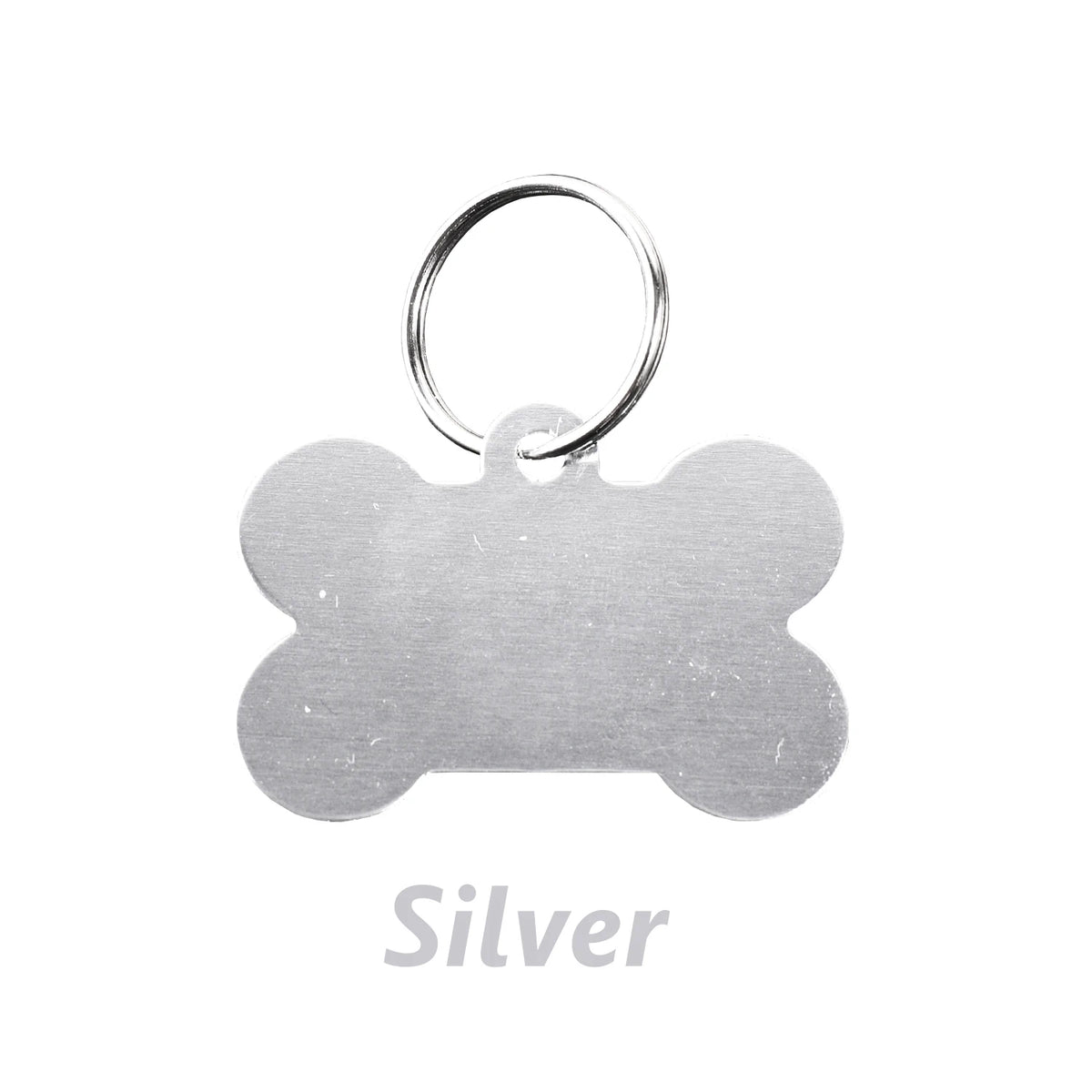 Personalized Bone-Shaped Dog ID Tag, Custom Engraved