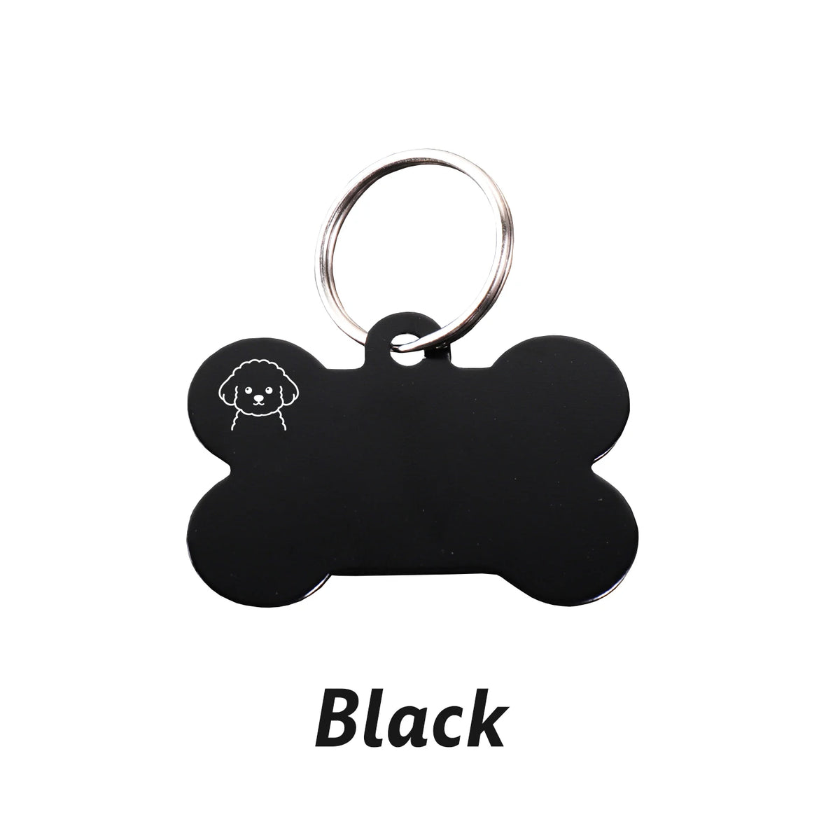 Personalized Bone-Shaped Dog ID Tag, Custom Engraved