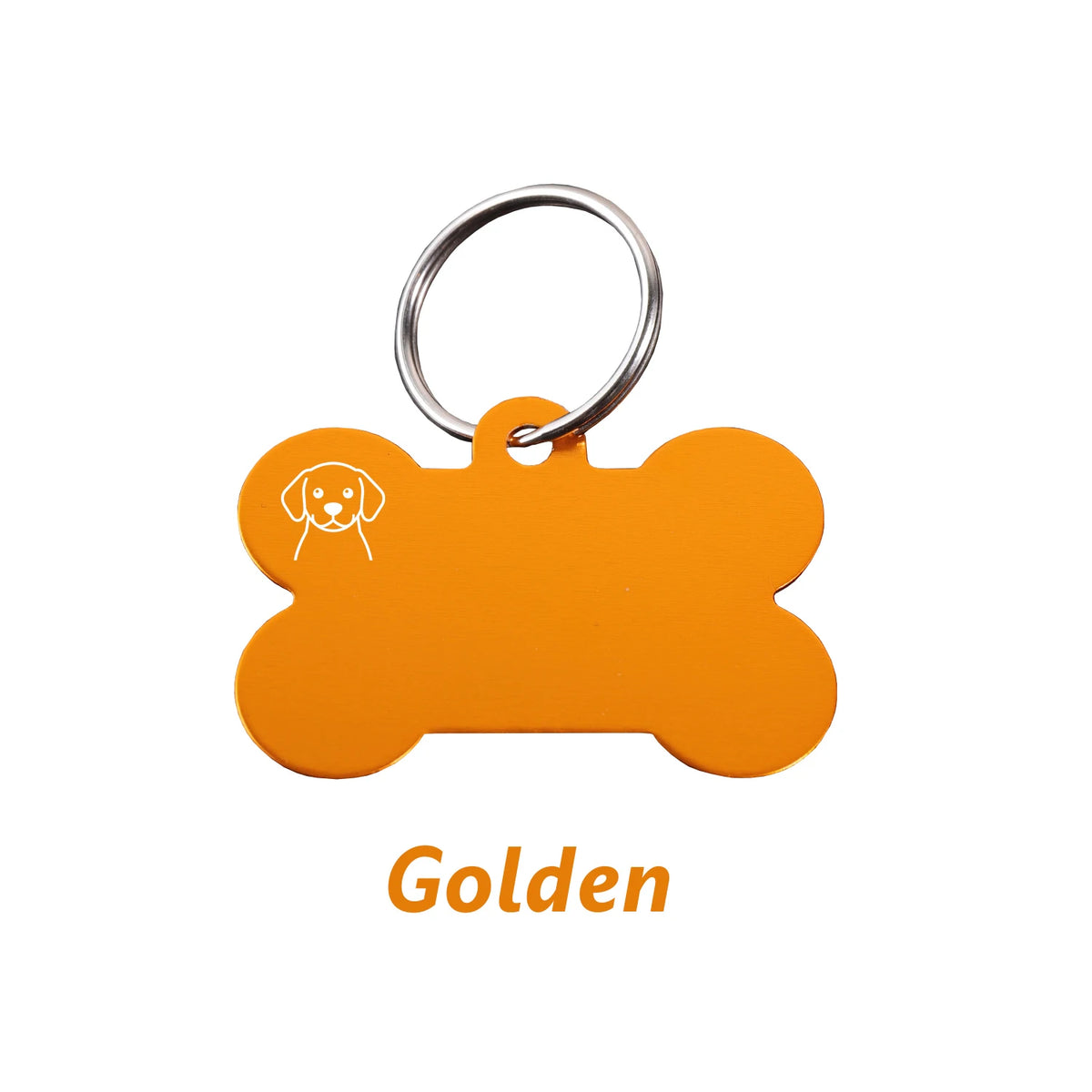 Personalized Bone-Shaped Dog ID Tag, Custom Engraved