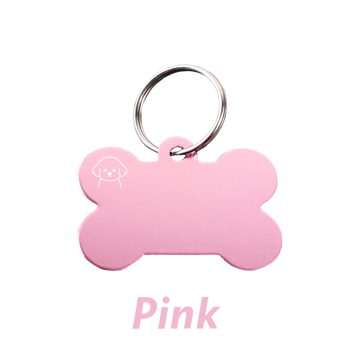 Personalized Bone-Shaped Dog ID Tag, Custom Engraved