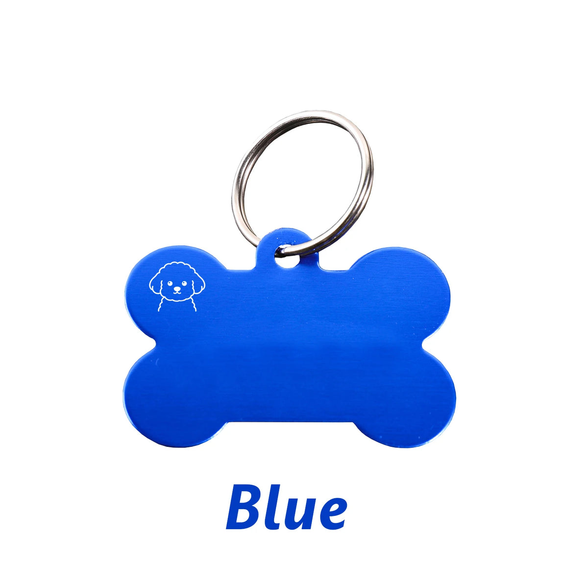 Personalized Bone-Shaped Dog ID Tag, Custom Engraved