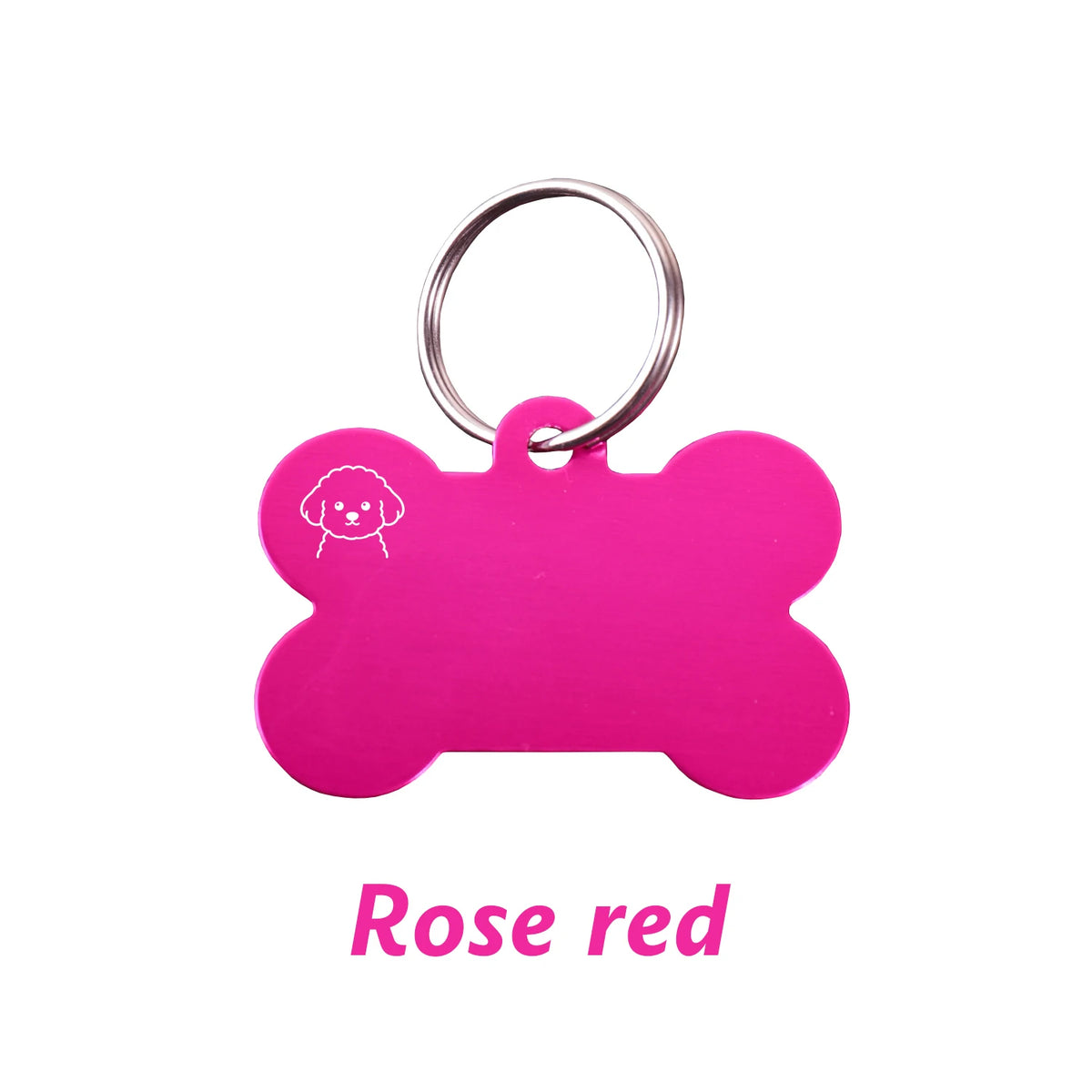Personalized Bone-Shaped Dog ID Tag, Custom Engraved