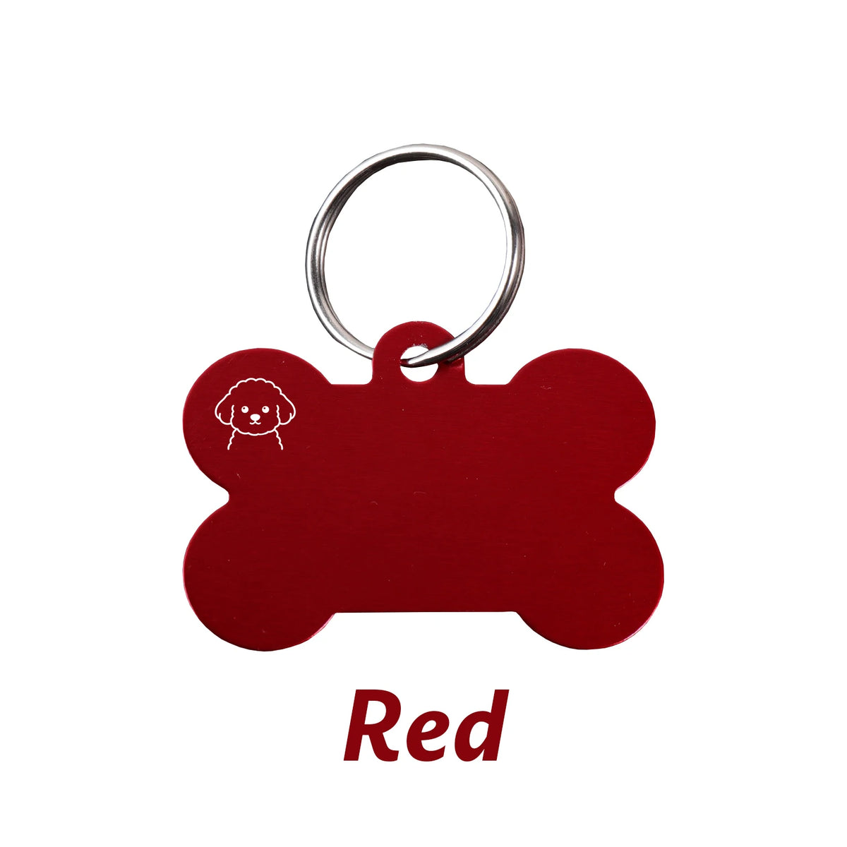 Personalized Bone-Shaped Dog ID Tag, Custom Engraved