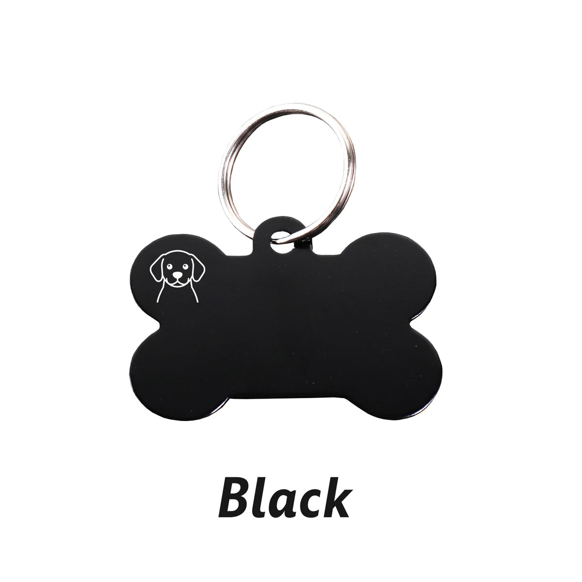 Personalized Bone-Shaped Dog ID Tag, Custom Engraved