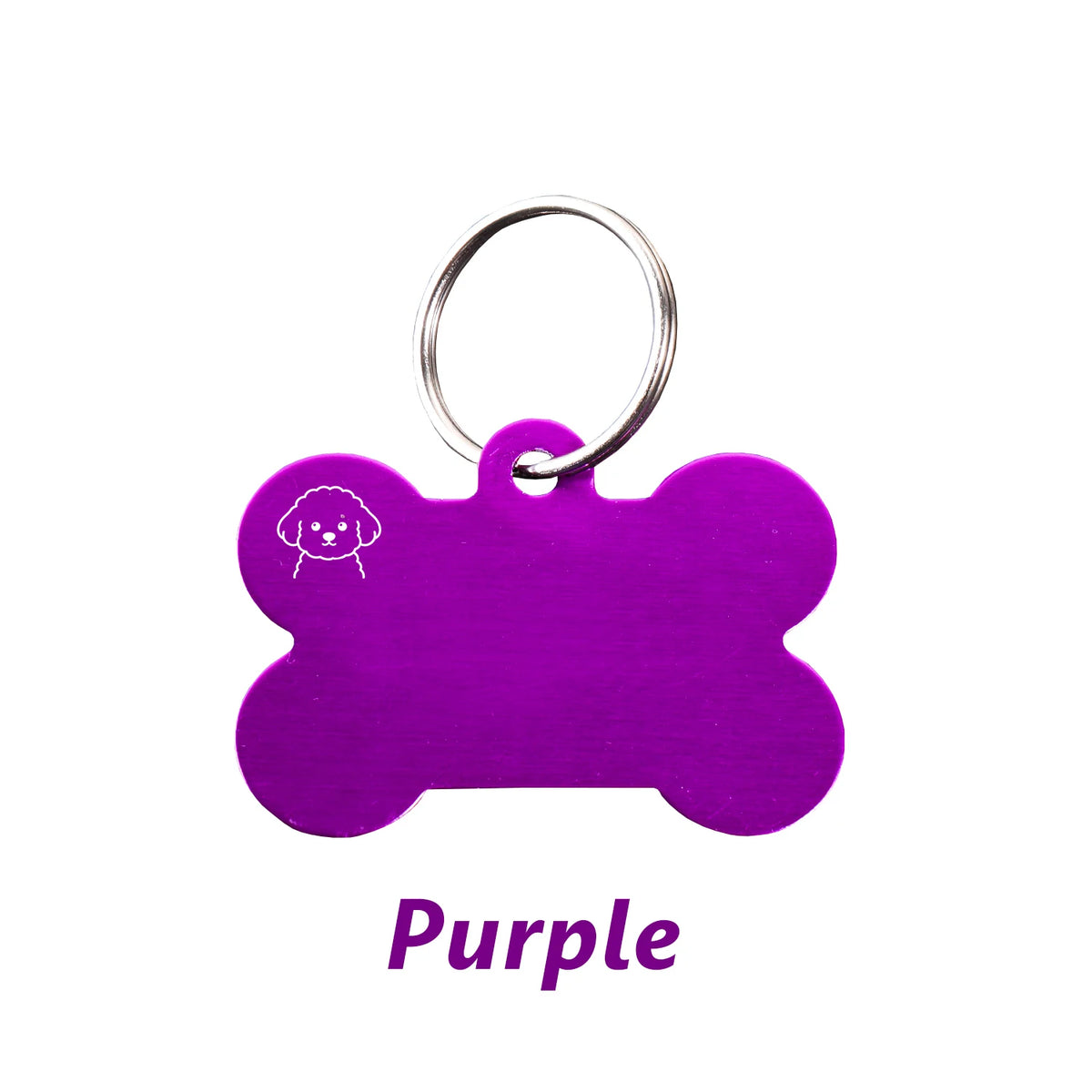 Personalized Bone-Shaped Dog ID Tag, Custom Engraved