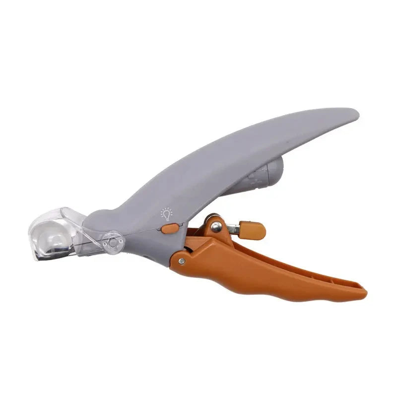 Pet Nail Clipper with LED Light, Stainless Steel Blade, for Cats & Dogs