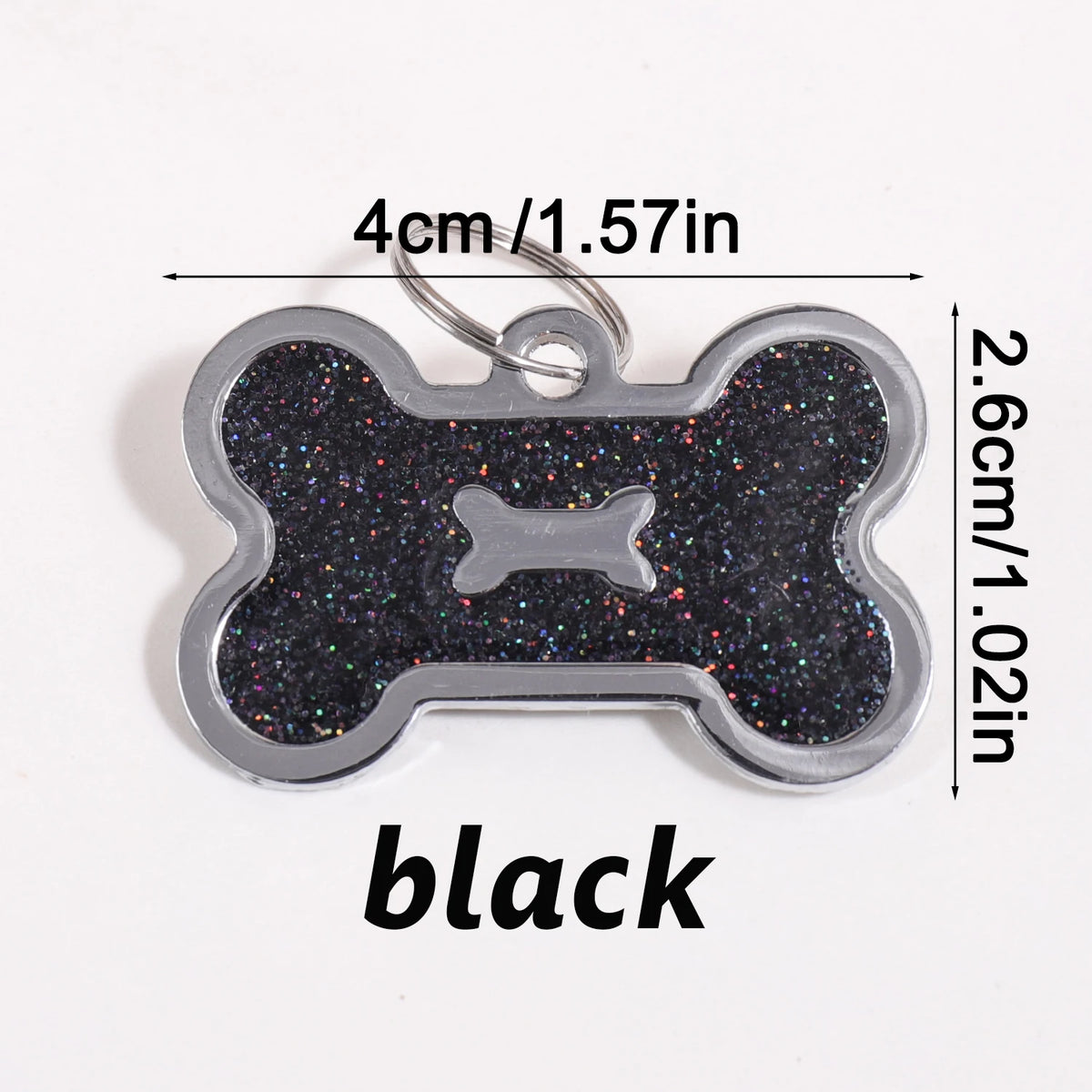 Personalized Bone-Shaped Dog ID Tag, Custom Engraved