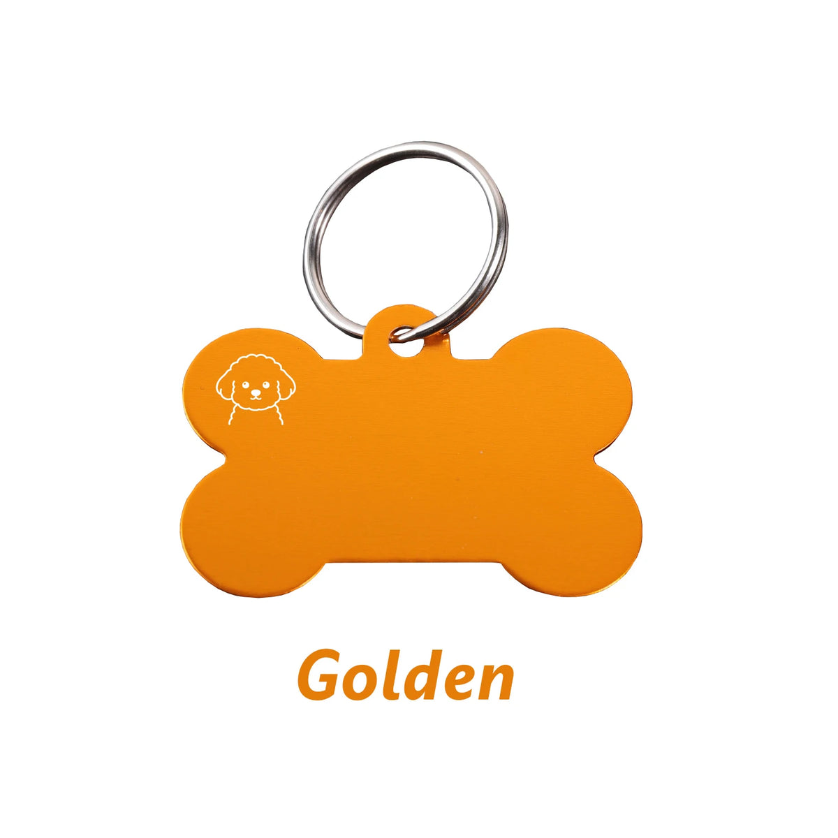 Personalized Bone-Shaped Dog ID Tag, Custom Engraved
