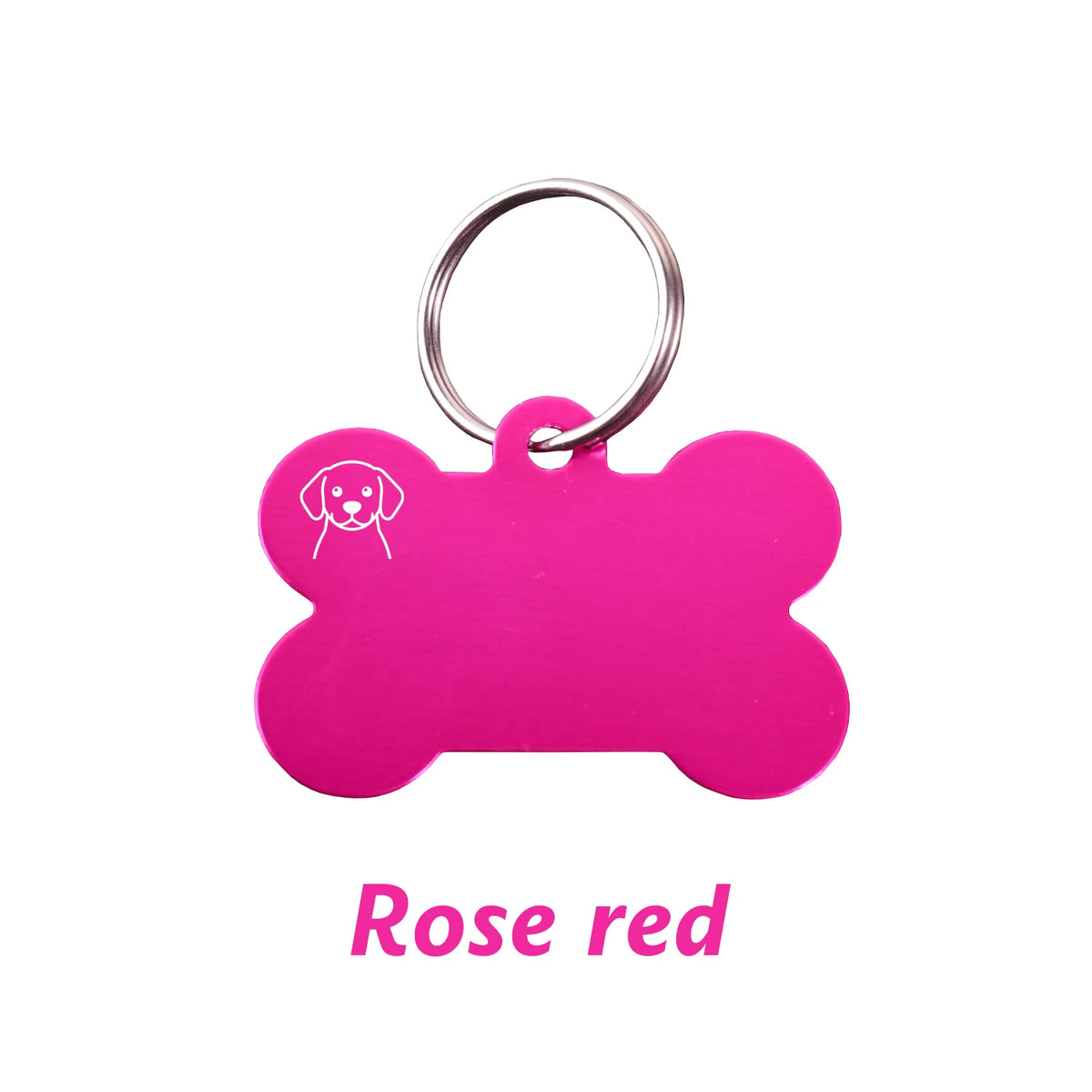 Personalized Bone-Shaped Dog ID Tag, Custom Engraved