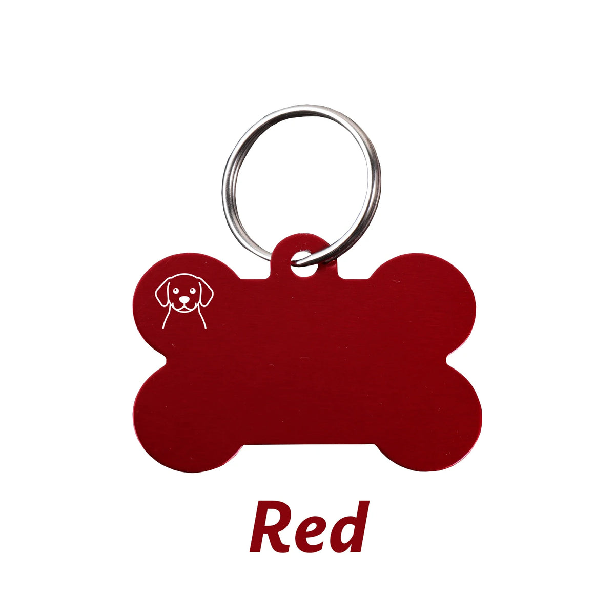Personalized Bone-Shaped Dog ID Tag, Custom Engraved
