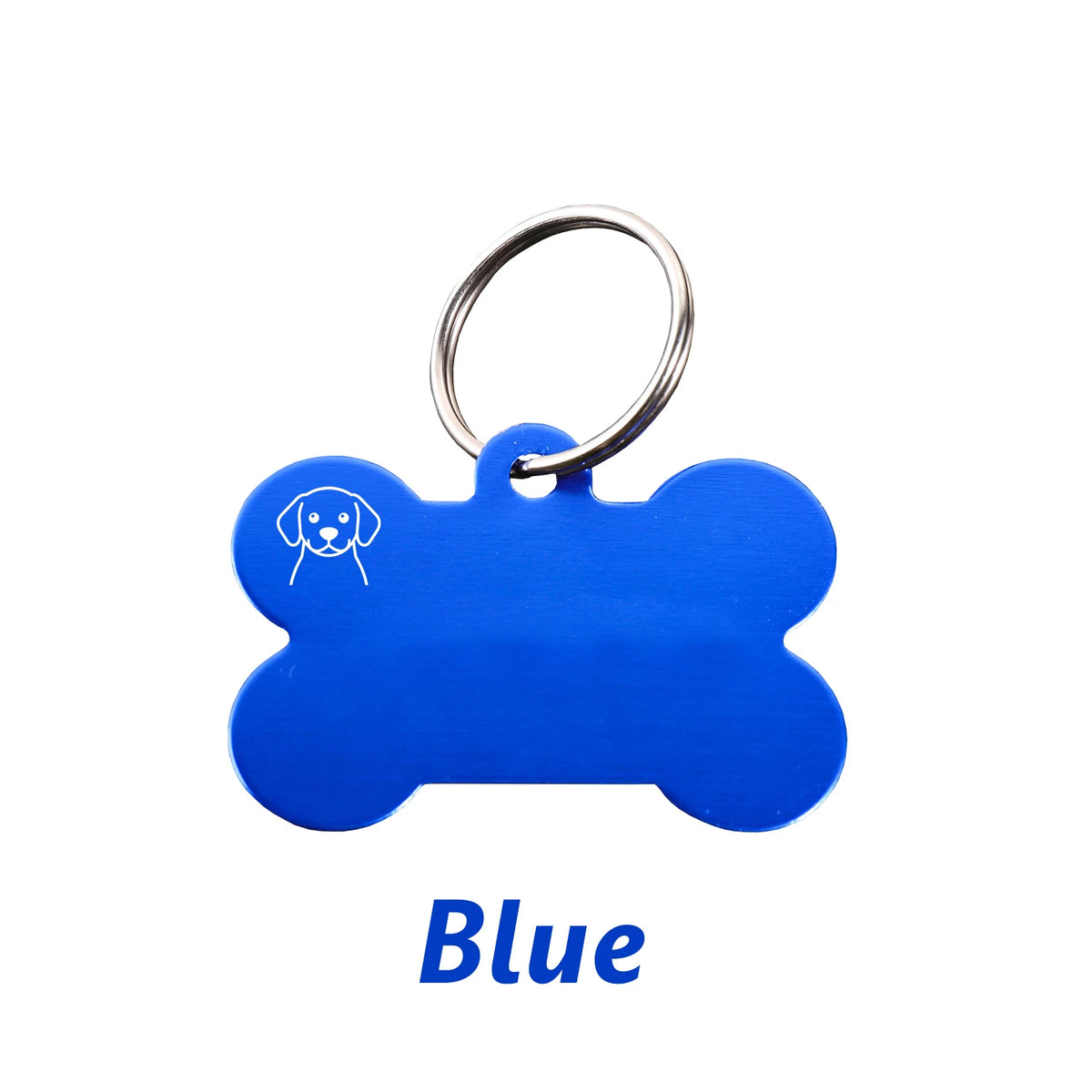 Personalized Bone-Shaped Dog ID Tag, Custom Engraved