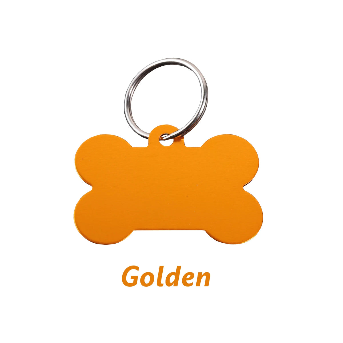 Personalized Bone-Shaped Dog ID Tag, Custom Engraved