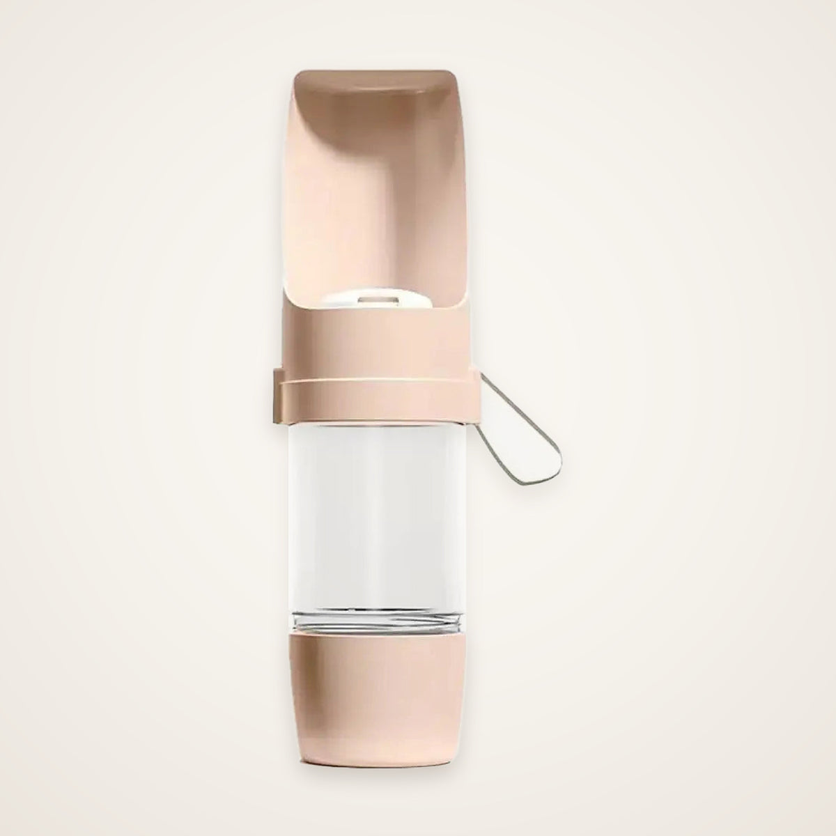 Snifflebay portable pet water bottle with food container, pink