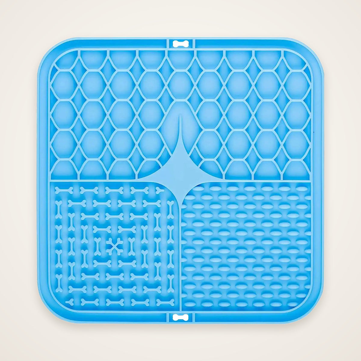 Snifflebay silicone dog lick mat with suction cups, blue
